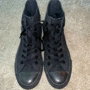 All Black High Top Chuck Taylor All Star Converse
